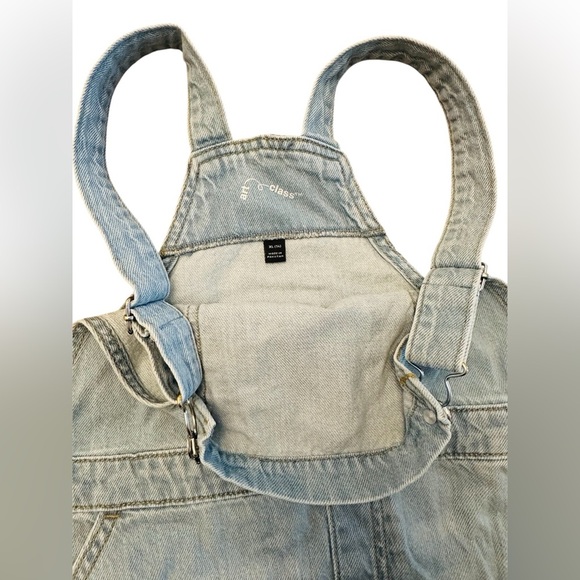 Art Class Target Girls Jean Shortalls Overalls XL 14 - Picture 2 of 3